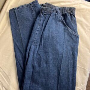 Women's comfortable elastic waistband denim Orbit Sport Jeans 34/20w Cotton